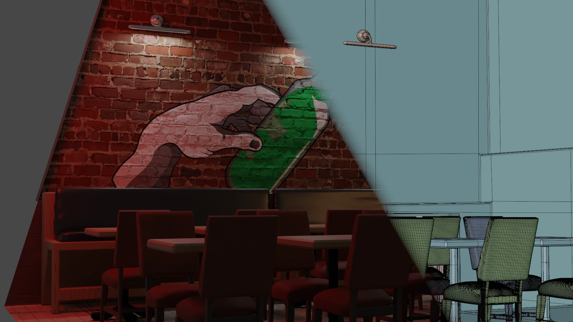 Painting on a wall