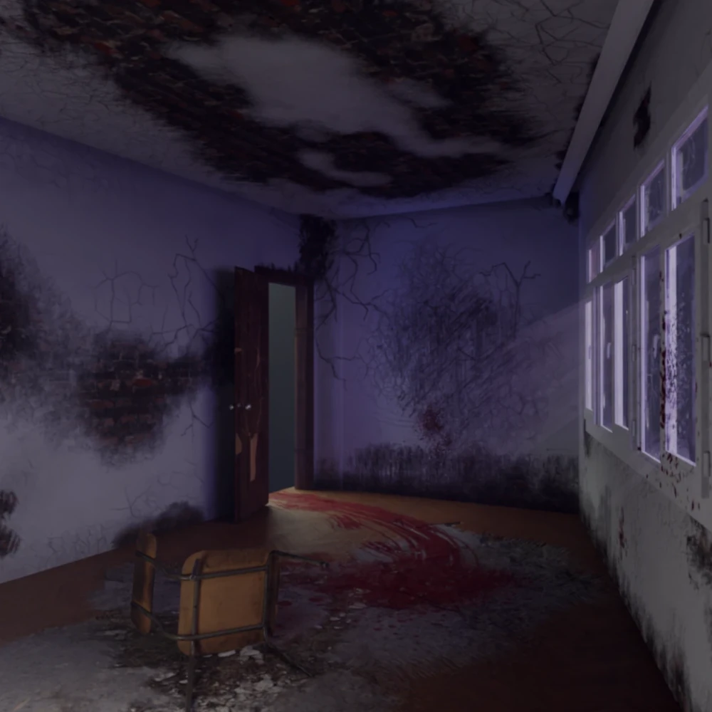 Horror room composition