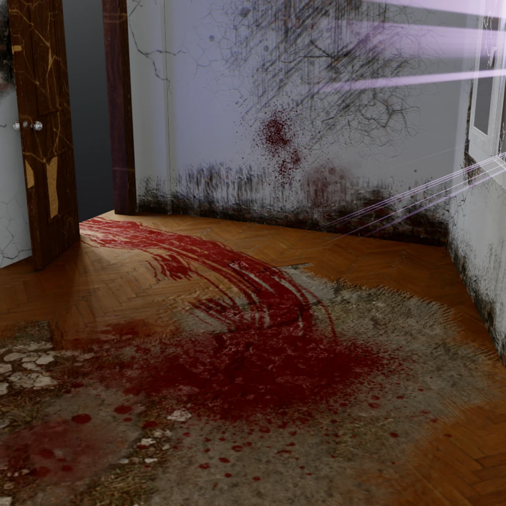 Horror room composition