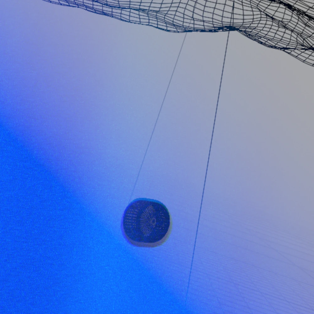Plastic bottle cap under water