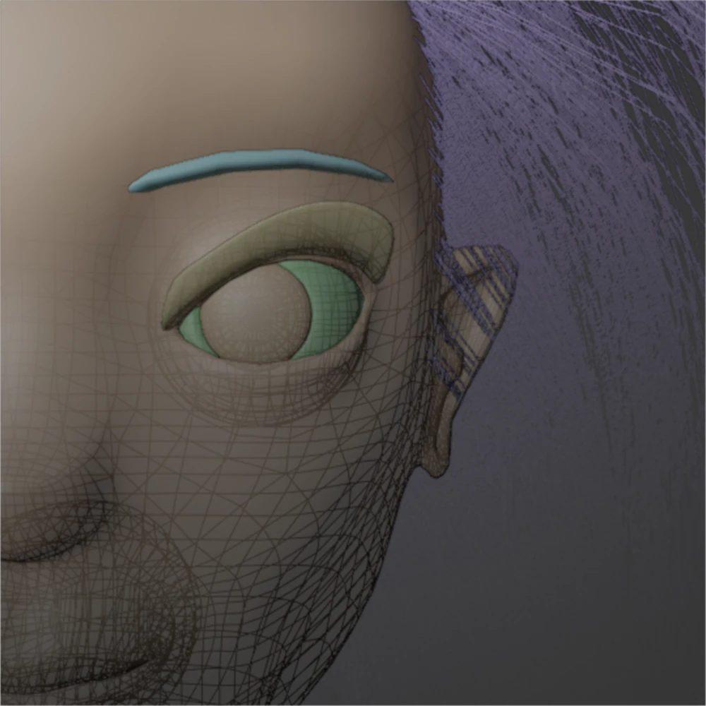 Close up camera on a woman face